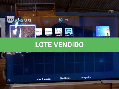 LOTE 111 - 01 TV SMART 75’’ MARCA SAMSUNG SEM CONTROLE E SEM O PÉ. (NO ESTADO) AV9490R