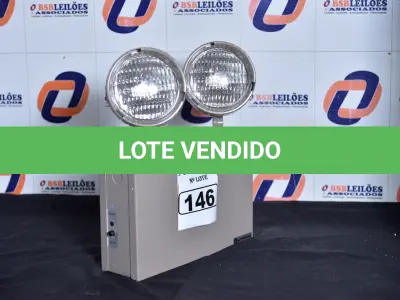 LOTE 146 - 02 LUMINÁRIAS DE EMERGÊNCIA. (EMERGENCY LIGHTS) (NO ESTADO)0000017
