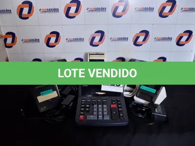 LOTE 125 - 05 IMPRESSORAS DE ETIQUETAS TERMAL MODELO: SLP620 E 01 CALCULADORA MODELO: DR-210TM CASIO, 04 FONTES E ALGUNS CABOS. (5 LABELING MACHINES) (NO ESTADO)00000288