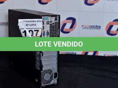 LOTE 107 - 01 CPU CORE I5 MARCA HP SEM HD COM MEMÓRIA DE 16GB RAM. (NO ESTADO) AV9706Y
