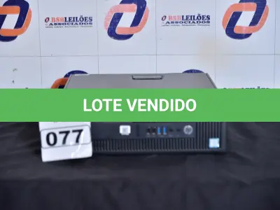 LOTE 077 - 01 CPU MARCA HP SEM MEMÓRIA E SEM HD. (NO ESTADO) AV9706B