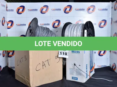 LOTE 110 - 04 CABOS DE REDE CAT 05. (4 CABLE CAT 5) (NO ESTADO)0000034
