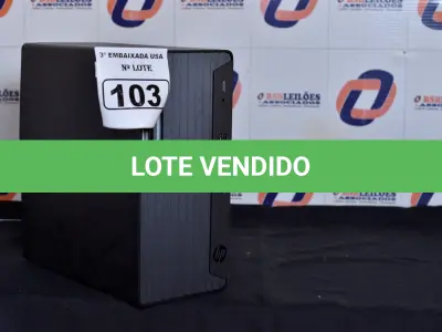 LOTE 103 - 01 CPU CORE I7 MARCA HP ELITE TOWER 600 G9 SEM MEMÓRIA E SEM HD. (NO ESTADO) MXL3283879