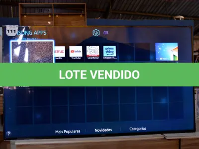LOTE 111 - 01 TV SMART 75’’ MARCA SAMSUNG SEM CONTROLE E SEM O PÉ. (NO ESTADO) AV9490R