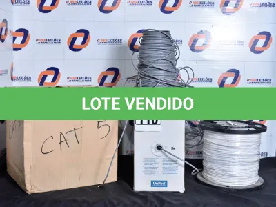 LOTE 110 - 04 CABOS DE REDE CAT 05. (4 CABLE CAT 5) (NO ESTADO)0000034