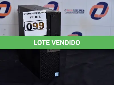LOTE 099 - 01 CPU CORE I5 MARCA DELL OPTIPLEX 5050 SFF XCTO SEM MEMÓRIA E SEM HD. (NO ESTADO)1CNDHL2 