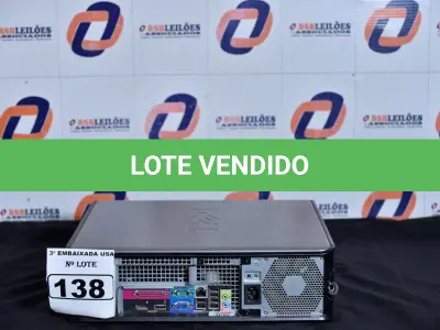 LOTE 138 - 1 CPU MARCA DELL CORE 2 DUO COM MEMÓRIA RAM DE 04 GB SEM HD. (NO ESTADO)6SC52P1