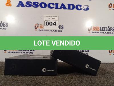 LOTE 004 - 02 MINi CPU'S THINETWORKS. (NO ESTADO) ATENÇÃO! FAZER A VISITAÇÃO ANTES DE ARREMATAR, NÃO SABEMOS SE FUNCIONA. LEILÃO NÃO TEM GARANTIA E NEM DEVOLUÇÃO, SUJEITO A POSSÍVEIS AVARIAS VISÍVEIS/OCULTAS E/OU AUSÊNCIA DE COMPONENTES.
