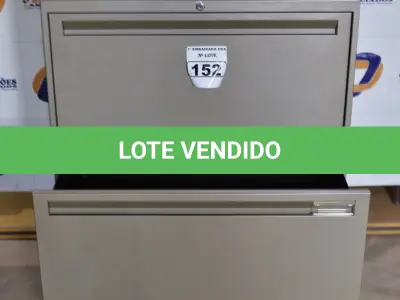 LOTE 152 - 01 ARMÁRIO DE AÇO PARA ESCRITÓRIO COM 04 GAVETAS. (DOCUMENT GABINETE) (NO ESTADO)0000016