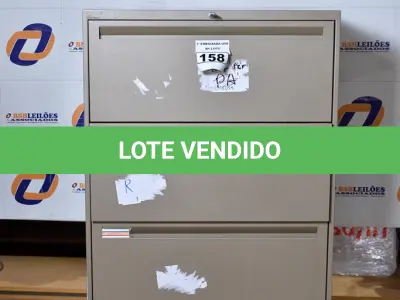 LOTE 158 - 01 ARMÁRIO DE AÇO PARA ESCRITÓRIO COM 04 GAVETAS. (DOCUMENT GABINETE) (NO ESTADO)0000016