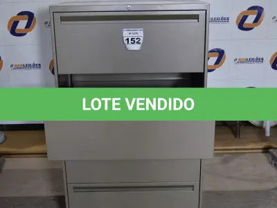 LOTE 152 - 01 ARMÁRIO DE AÇO PARA ESCRITÓRIO COM 04 GAVETAS. (DOCUMENT GABINETE) (NO ESTADO)0000016