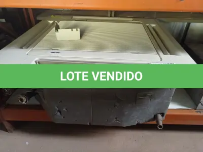 LOTE 091 - 01 EVAPORADORA DE TETO MARCA YORK. (NO ESTADO) ATENÇÃO! FAZER A VISITAÇÃO ANTES DE ARREMATAR, NÃO SABEMOS SE FUNCIONA. LEILÃO NÃO TEM GARANTIA E NEM DEVOLUÇÃO, SUJEITO A POSSÍVEIS AVARIAS VISÍVEIS/OCULTAS E/OU AUSÊNCIA DE COMPONENTES.