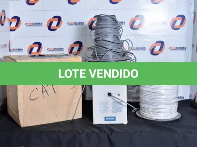 LOTE 110 - 04 CABOS DE REDE CAT 05. (4 CABLE CAT 5) (NO ESTADO)0000034