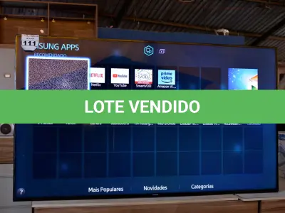 LOTE 111 - 01 TV SMART 75’’ MARCA SAMSUNG SEM CONTROLE E SEM O PÉ. (NO ESTADO) AV9490R