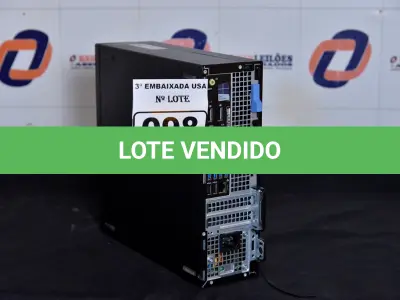 LOTE 098 - 01 CPU CORE I5MARCA DELL OPTIPLEX 5050 SFF XCTO SEM MEMÓRIA E SEM HD. (NO ESTADO)1CW5XK2 