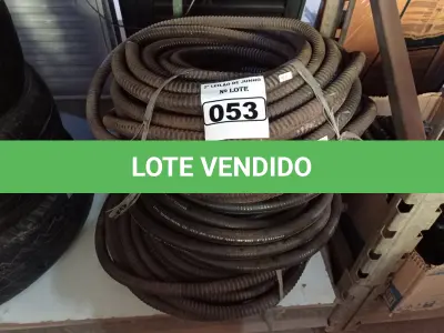 LOTE 053 - 01 LOTE COM MANGUEIRAS CORRUGADA COM ALMA DE AÇO FLEXÍVEL. (NO ESTADO) ATENÇÃO! FAZER A VISITAÇÃO ANTES DE ARREMATAR, NÃO SABEMOS SE FUNCIONA. LEILÃO NÃO TEM GARANTIA E NEM DEVOLUÇÃO, SUJEITO A POSSÍVEIS AVARIAS VISÍVEIS/OCULTAS E/OU AUSÊNCIA DE COMPONENTES.