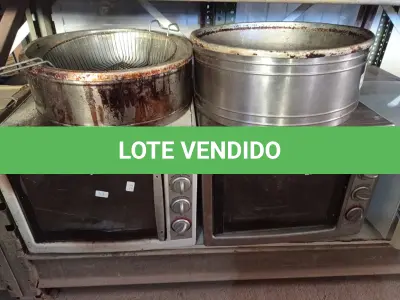 LOTE 070 - 02 FORNOS E 02 FRITADEIRAS PARA RETIRADA DE PEÇAS. (NO ESTADO) ATENÇÃO! FAZER A VISITAÇÃO ANTES DE ARREMATAR, NÃO SABEMOS SE FUNCIONA. LEILÃO NÃO TEM GARANTIA E NEM DEVOLUÇÃO, SUJEITO A POSSÍVEIS AVARIAS VISÍVEIS/OCULTAS E/OU AUSÊNCIA DE COMPONENTES.