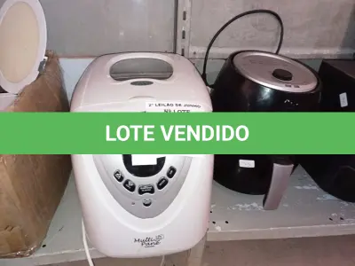 LOTE 044 - 01 PANIFICADORA MULTI PANE 220V MARCA BRITÂNIA 01 AIR FRYE 127V SEM MARCA APARENTE. (NO ESTADO) ATENÇÃO! FAZER A VISITAÇÃO ANTES DE ARREMATAR, NÃO SABEMOS SE FUNCIONA. LEILÃO NÃO TEM GARANTIA E NEM DEVOLUÇÃO, SUJEITO A POSSÍVEIS AVARIAS VISÍVEIS/OCULTAS E/OU AUSÊNCIA DE COMPONENTES.