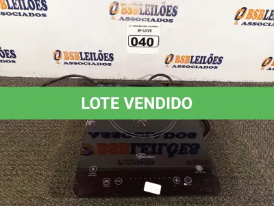 LOTE 040 - 01 FOGÃO DE INDUÇÃO 01 BOCA MARCA FISCHER 220V. (NO ESTADO) ATENÇÃO! FAZER A VISITAÇÃO ANTES DE ARREMATAR, NÃO SABEMOS SE FUNCIONA. LEILÃO NÃO TEM GARANTIA E NEM DEVOLUÇÃO, SUJEITO A POSSÍVEIS AVARIAS VISÍVEIS/OCULTAS E/OU AUSÊNCIA DE COMPONENTES.