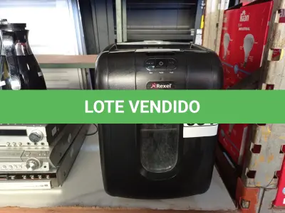 LOTE 051 - 01 FRAGMENTADORA DE PAPEL REXEL, MODELO: 130X 220V. (NO ESTADO) ATENÇÃO! FAZER A VISITAÇÃO ANTES DE ARREMATAR, NÃO SABEMOS SE FUNCIONA. LEILÃO NÃO TEM GARANTIA E NEM DEVOLUÇÃO, SUJEITO A POSSÍVEIS AVARIAS VISÍVEIS/OCULTAS E/OU AUSÊNCIA DE COMPONENTES.