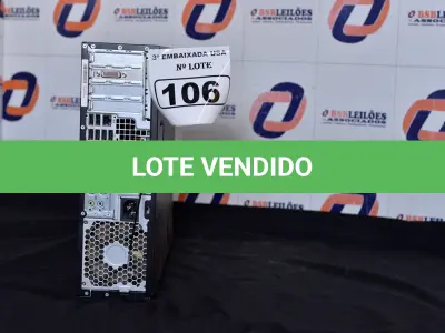 LOTE 106 - 01 CPU SEM HD E COM MEMÓRIA DE 4GB RAM E PROCESSADOR AMD MARCA HP. (NO ESTADO)2UA21602KE