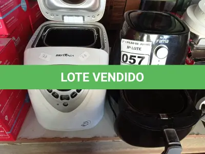 LOTE 057 - 01 PANIFICADORA MULTI PANE 220V MARCA BRITÂNIA 01 AIR FRYE FAMA 220V. (NO ESTADO) ATENÇÃO! FAZER A VISITAÇÃO ANTES DE ARREMATAR, NÃO SABEMOS SE FUNCIONA. LEILÃO NÃO TEM GARANTIA E NEM DEVOLUÇÃO, SUJEITO A POSSÍVEIS AVARIAS VISÍVEIS/OCULTAS E/OU AUSÊNCIA DE COMPONENTES.