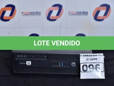 LOTE 096 - 01 CPU CORE I5 MARCA HP SEM MEMÓRIA E SEM HD. (NO ESTADO) AV9706P