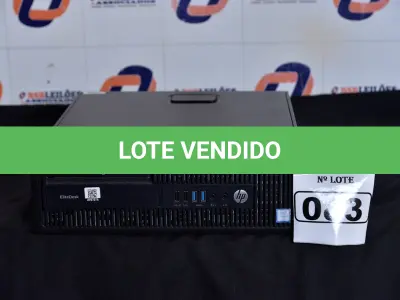 LOTE 083 - 01 CPU MARCA HP CORE I5 COM MEMÓRIA 16GB RAM E SEM HD. (NO ESTADO) AV9 707A