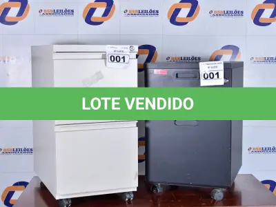 LOTE 001 - 02 GAVETEIROS PARA ESCRITÓRIO.  (GABINET S DRAWER). (NO ESTADO)0000010.  