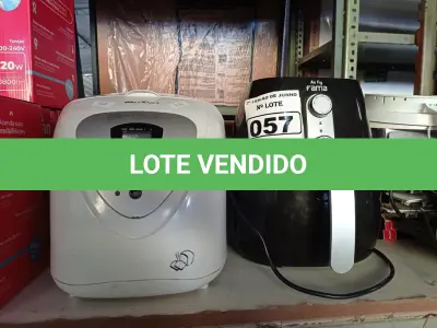 LOTE 057 - 01 PANIFICADORA MULTI PANE 220V MARCA BRITÂNIA 01 AIR FRYE FAMA 220V. (NO ESTADO) ATENÇÃO! FAZER A VISITAÇÃO ANTES DE ARREMATAR, NÃO SABEMOS SE FUNCIONA. LEILÃO NÃO TEM GARANTIA E NEM DEVOLUÇÃO, SUJEITO A POSSÍVEIS AVARIAS VISÍVEIS/OCULTAS E/OU AUSÊNCIA DE COMPONENTES.