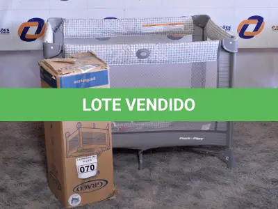 LOTE 070 - 01 BERÇO PORTÁTIL MARCA GRACO. (BABY CRIB) (NO ESTADO) BF8664Y