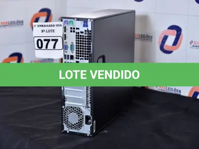 LOTE 077 - 01 CPU MARCA HP SEM MEMÓRIA E SEM HD. (NO ESTADO) AV9706B