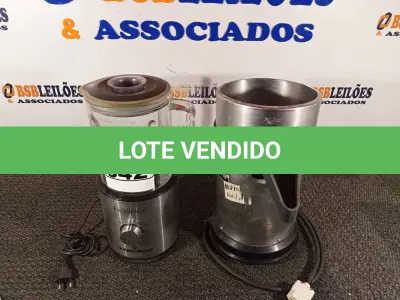 LOTE 042 - 01 ESPREMEDOR DE LARANJA INCOMPLETO E 01 LIQUIDIFICADOR INCOMPLETO, AMBOS LIGANDO. (NO ESTADO) ATENÇÃO! FAZER A VISITAÇÃO ANTES DE ARREMATAR, NÃO SABEMOS SE FUNCIONA. LEILÃO NÃO TEM GARANTIA E NEM DEVOLUÇÃO, SUJEITO A POSSÍVEIS AVARIAS VISÍVEIS/OCULTAS E/OU AUSÊNCIA DE COMPONENTES.
