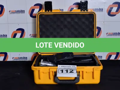 LOTE 112 - 01 CASE COM 04 TELEFONES VIA SATÉLITE. (SATÉLLITE PHONES BOX WITH 4) (NO ESTADO)0000036