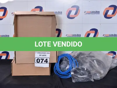 LOTE 074 - 01 LOTE COM CABOS E FIOS DE REDE. (PATCH CABLES) (NO ESTADO)0000035