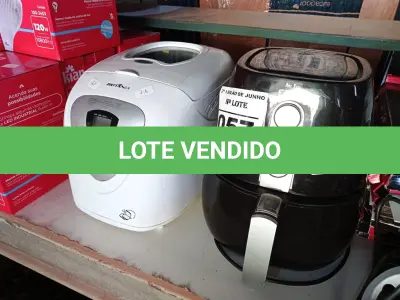 LOTE 057 - 01 PANIFICADORA MULTI PANE 220V MARCA BRITÂNIA 01 AIR FRYE FAMA 220V. (NO ESTADO) ATENÇÃO! FAZER A VISITAÇÃO ANTES DE ARREMATAR, NÃO SABEMOS SE FUNCIONA. LEILÃO NÃO TEM GARANTIA E NEM DEVOLUÇÃO, SUJEITO A POSSÍVEIS AVARIAS VISÍVEIS/OCULTAS E/OU AUSÊNCIA DE COMPONENTES.