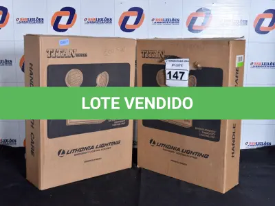 LOTE 147 - 02 LUMINÁRIAS DE EMERGÊNCIA. (EMERGENCY LIGHTS) (NO ESTADO)0000017
