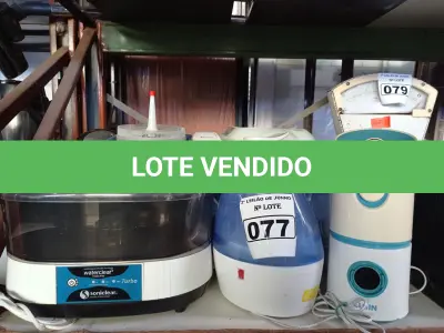 LOTE 077 - 01 LOTE COM DIVERSOS UMIDIFICADORES MARCAS E MODELOS DIVERSOS. (NO ESTADO) ATENÇÃO! FAZER A VISITAÇÃO ANTES DE ARREMATAR, NÃO SABEMOS SE FUNCIONA. LEILÃO NÃO TEM GARANTIA E NEM DEVOLUÇÃO, SUJEITO A POSSÍVEIS AVARIAS VISÍVEIS/OCULTAS E/OU AUSÊNCIA DE COMPONENTES.