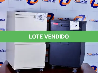 LOTE 001 - 02 GAVETEIROS PARA ESCRITÓRIO.  (GABINET S DRAWER). (NO ESTADO)0000010.  