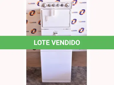 LOTE 035 - 01 MÁQUINA LAVA E SECA MARCA WHIRIPOOL 110V COM AVARIAS NA PORTA DA SECADORA. (WASHER/DRYER COMBINATION) (NO ESTADO) AV9637W