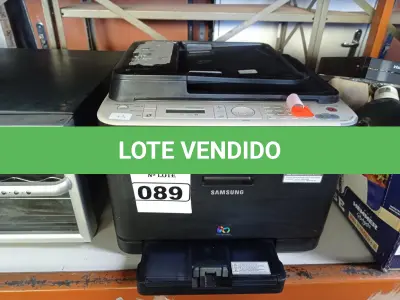 LOTE 089 - 01 IMPRESSORA MULTIFUNCIONAL, MODELO:CLX3185FD MARCA SAMSUNG. (NO ESTADO) ATENÇÃO! FAZER A VISITAÇÃO ANTES DE ARREMATAR, NÃO SABEMOS SE FUNCIONA. LEILÃO NÃO TEM GARANTIA E NEM DEVOLUÇÃO, SUJEITO A POSSÍVEIS AVARIAS VISÍVEIS/OCULTAS E/OU AUSÊNCIA DE COMPONENTES.
