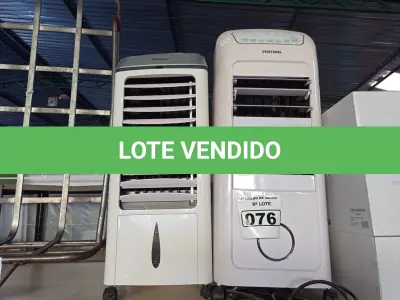 LOTE 076 - 02 CLIMATIZADORES DE AR 220V. (NO ESTADO) ATENÇÃO! FAZER A VISITAÇÃO ANTES DE ARREMATAR, NÃO SABEMOS SE FUNCIONA. LEILÃO NÃO TEM GARANTIA E NEM DEVOLUÇÃO, SUJEITO A POSSÍVEIS AVARIAS VISÍVEIS/OCULTAS E/OU AUSÊNCIA DE COMPONENTES.