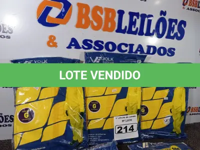 LOTE 214 - 01 LOTE COM 05 MACACÕES VOLH COVERTECH 300 TAMANHO G NA COR AMARELA. (NOVO) (NO ESTADO) ATENÇÃO! FAZER A VISITAÇÃO ANTES DE ARREMATAR, NÃO SABEMOS SE FUNCIONA. LEILÃO NÃO TEM GARANTIA E NEM DEVOLUÇÃO, SUJEITO A POSSÍVEIS AVARIAS VISÍVEIS/OCULTAS E/OU AUSÊNCIA DE COMPONENTES.
