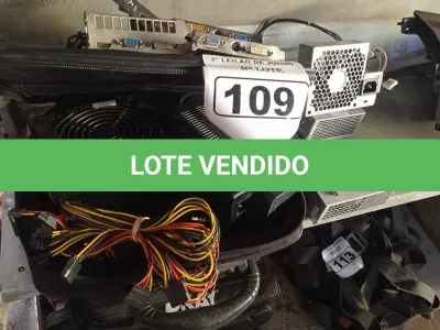 LOTE 109 - 04 PLACAS DE VÍDEOS E 06 FONTES DIVERSAS. (NO ESTADO) ATENÇÃO! FAZER A VISITAÇÃO ANTES DE ARREMATAR, NÃO SABEMOS SE FUNCIONA. LEILÃO NÃO TEM GARANTIA E NEM DEVOLUÇÃO, SUJEITO A POSSÍVEIS AVARIAS VISÍVEIS/OCULTAS E/OU AUSÊNCIA DE COMPONENTES.