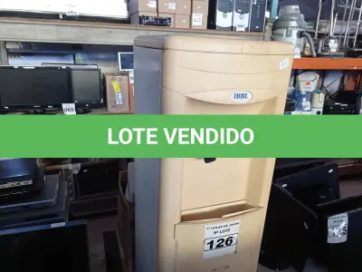 LOTE 126 - 01 BEBEDOURO PARA GARRAFÃO MARCA IBBL 220V. (NO ESTADO) ATENÇÃO! FAZER A VISITAÇÃO ANTES DE ARREMATAR, NÃO SABEMOS SE FUNCIONA. LEILÃO NÃO TEM GARANTIA E NEM DEVOLUÇÃO, SUJEITO A POSSÍVEIS AVARIAS VISÍVEIS/OCULTAS E/OU AUSÊNCIA DE COMPONENTES.