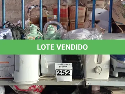 LOTE 252 - 02 SANDUICHEIRAS, 04 TORRADEIRAS DE PÃO, 04 NEBULIZADORES INCOMPLETOS E 01 ESTABILIZADOR DE AR. (NO ESTADO) ATENÇÃO! FAZER A VISITAÇÃO ANTES DE ARREMATAR, NÃO SABEMOS SE FUNCIONA. LEILÃO NÃO TEM GARANTIA E NEM DEVOLUÇÃO, SUJEITO A POSSÍVEIS AVARIAS VISÍVEIS/OCULTAS E/OU AUSÊNCIA DE COMPONENTES.