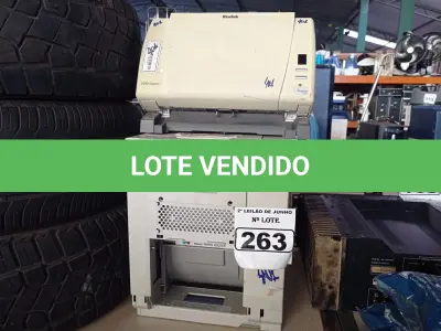 LOTE 263 - 01 IMPRESSORA DE CARTÃO, MODELO:UP-DR150 MARCA SONY E 01 SCANNER MARCA KODAK. (NO ESTADO) ATENÇÃO! FAZER A VISITAÇÃO ANTES DE ARREMATAR, NÃO SABEMOS SE FUNCIONA. LEILÃO NÃO TEM GARANTIA E NEM DEVOLUÇÃO, SUJEITO A POSSÍVEIS AVARIAS VISÍVEIS/OCULTAS E/OU AUSÊNCIA DE COMPONENTES.