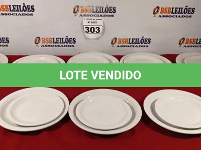 LOTE 303 - 10 PRATOS RASOS E 10 PRATOS DE SOBREMESA. (NO ESTADO) ATENÇÃO! FAZER A VISITAÇÃO ANTES DE ARREMATAR, NÃO SABEMOS SE FUNCIONA. LEILÃO NÃO TEM GARANTIA E NEM DEVOLUÇÃO, SUJEITO A POSSÍVEIS AVARIAS VISÍVEIS/OCULTAS E/OU AUSÊNCIA DE COMPONENTES.