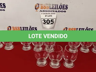 LOTE 305 - 12 TAÇAS PARA ÁGUA. (NO ESTADO) ATENÇÃO! FAZER A VISITAÇÃO ANTES DE ARREMATAR, NÃO SABEMOS SE FUNCIONA. LEILÃO NÃO TEM GARANTIA E NEM DEVOLUÇÃO, SUJEITO A POSSÍVEIS AVARIAS VISÍVEIS/OCULTAS E/OU AUSÊNCIA DE COMPONENTES.