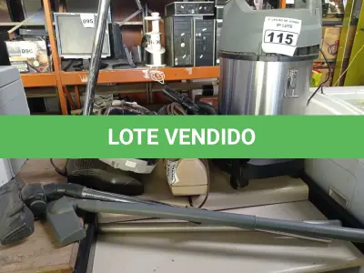 LOTE 115 - 01 LOTE COM 03 ASPIRADORES DE PÓ MARCAS E MODELOS DIVERSOS. (NO ESTADO) ATENÇÃO! FAZER A VISITAÇÃO ANTES DE ARREMATAR, NÃO SABEMOS SE FUNCIONA. LEILÃO NÃO TEM GARANTIA E NEM DEVOLUÇÃO, SUJEITO A POSSÍVEIS AVARIAS VISÍVEIS/OCULTAS E/OU AUSÊNCIA DE COMPONENTES.